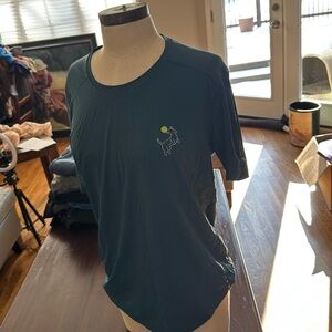 Swinton teal “Lunking champ” women’s pickleball shirt size XL